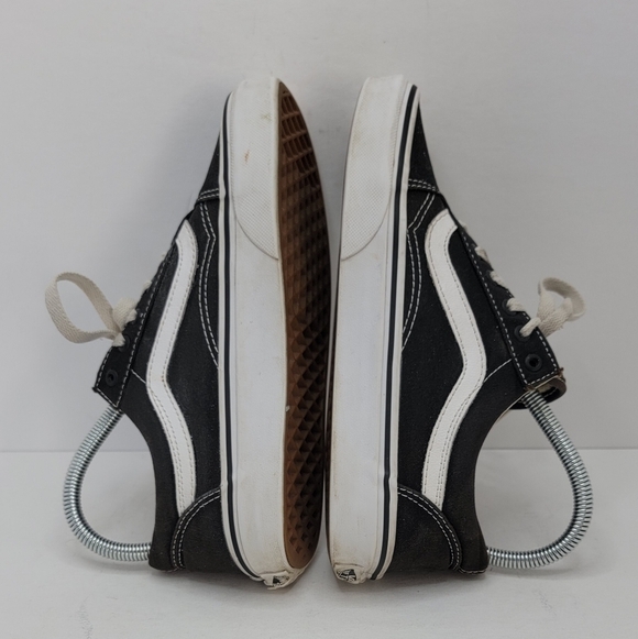 Vans | Old Skool distressed black white canvas low sneakers | WMS 6 - Picture 9 of 11